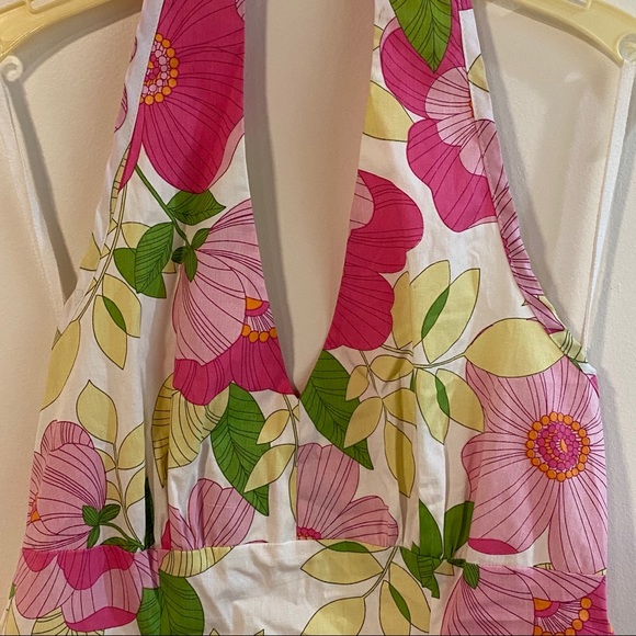 💥FINAL OFFER💥 Boho Halter Floral Top size Medium multicolor made in USA - Picture 3 of 7